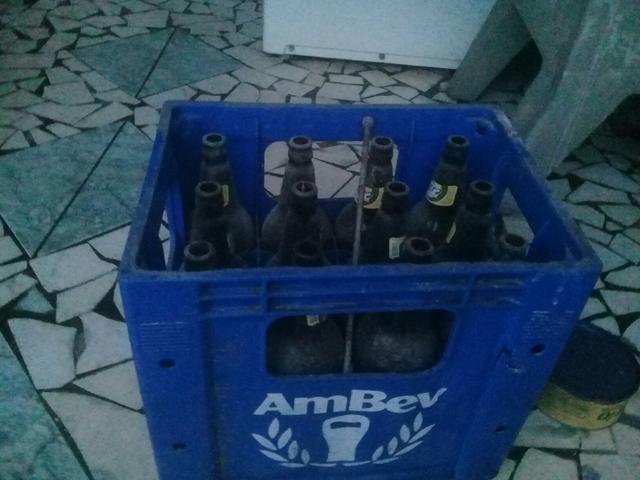 Engradados de 1 litro de vidro