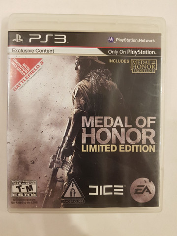 Medal of honor limited edition  play 3