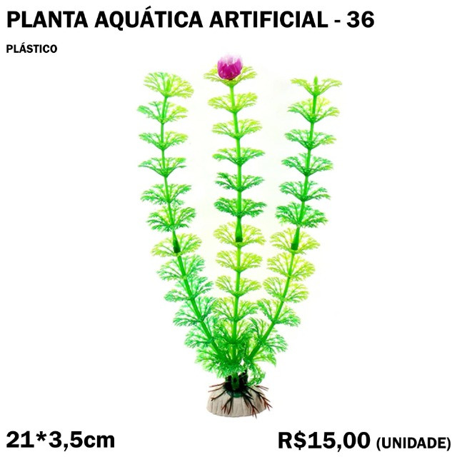 Planta de Aquário Artificial com Rosa