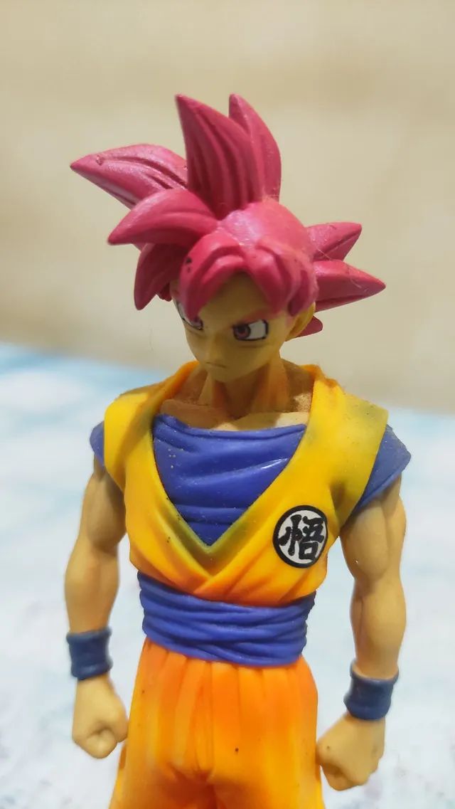 Figure dragon ball super - goku super sayajin god - maximatic ref:  17034/22492 em Promoção na Americanas