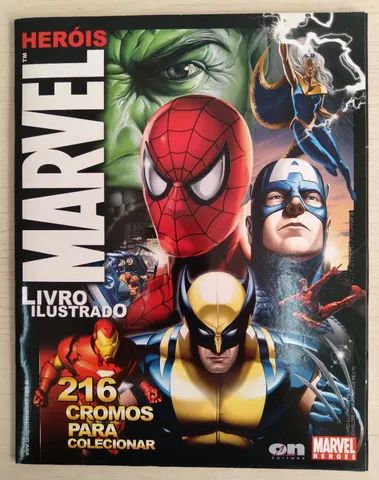 Álbum de figurinhas HERÓIS MARVEL