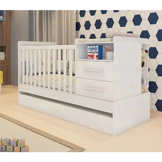 Berço 100% MDF Multifuncional Americana 6 em 1. São Produtos Novos Direto da Fábrica!