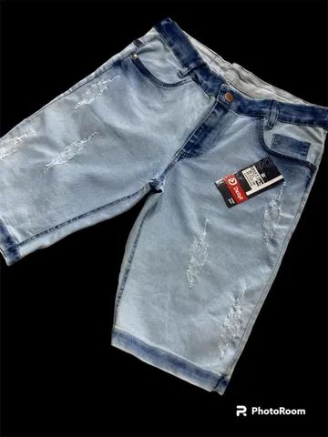 Bermuda jeans Rasgadinha  - Foto 2