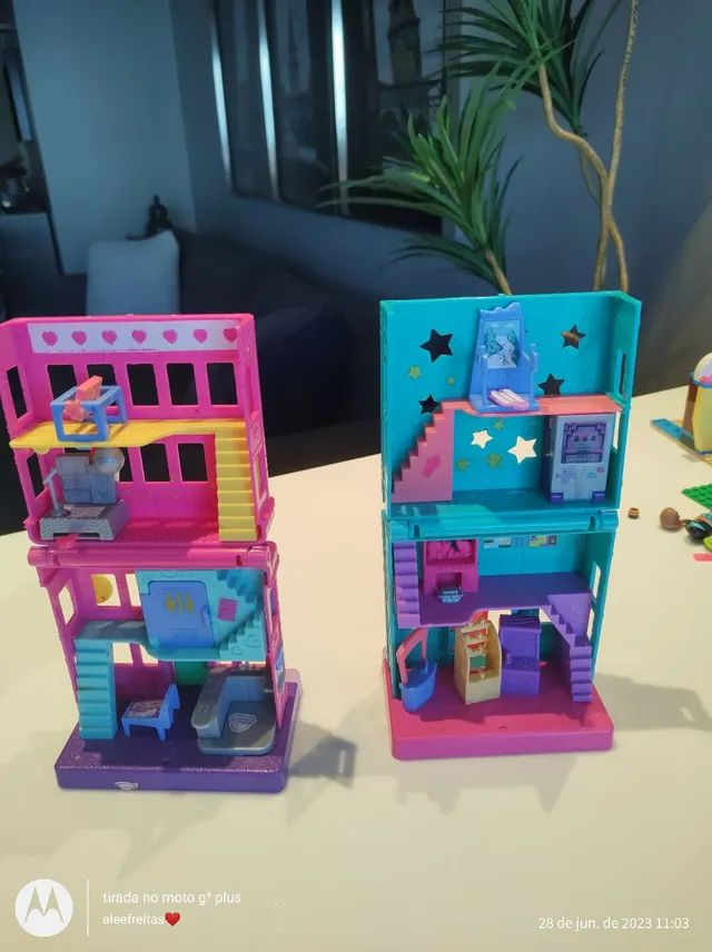 Casa para mini Polly e pet shop Polly Pocket - Artigos infantis