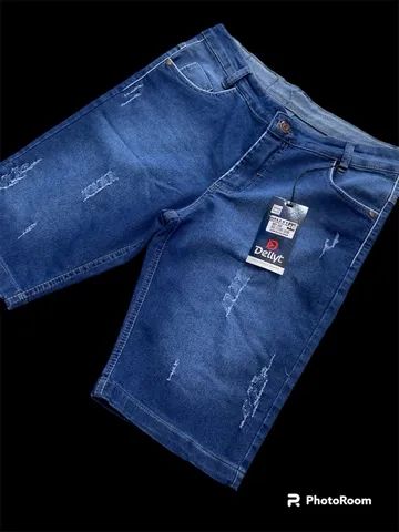 Bermuda jeans Rasgadinha  - Foto 3