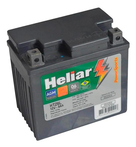 Promoção ! Bateria Heliar  HTZ6L - 5Ah - R$170,00 - Foto 2