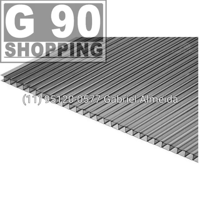Placa de Policarbonato Alveolar 2,10 mts x 6,00 mts 4mm em promoção! - Foto 2