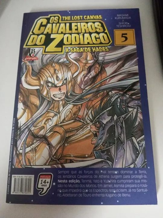 Mangá Cavaleiros do Zodíaco - The Lost Canvas - Vol. 5 - Saga de