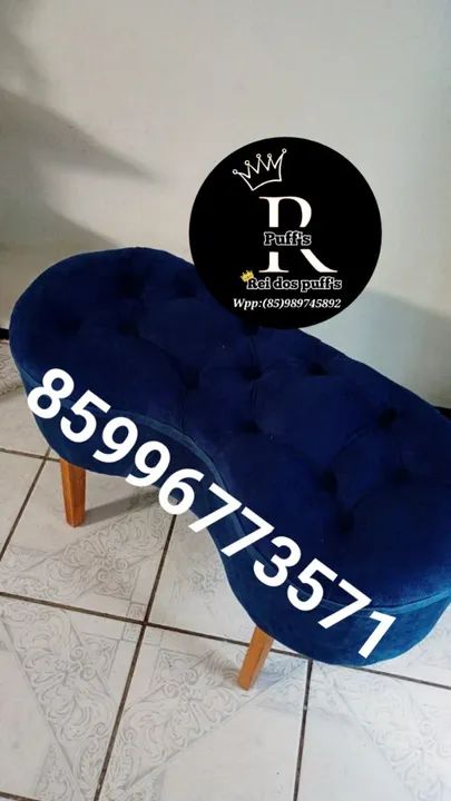 Lindíssimos PUFFS 2 lugares - Foto 3