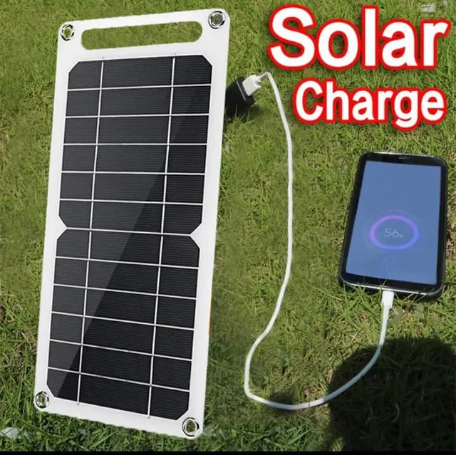 Placa Solar com USB de Carga ideal para viagens camping roça