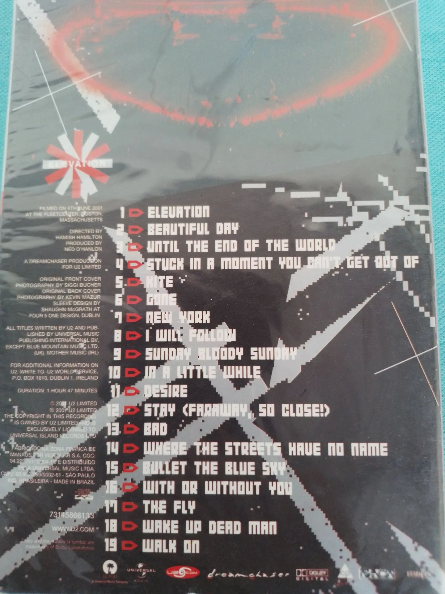 Fita de vídeo lacrada U2 Elevation 2001 - Live From Boston - Original - Foto 5