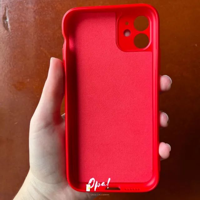 Capinha Iphone 11 / XR - Lisa Preta, Vermelha e Verde - Foto 4
