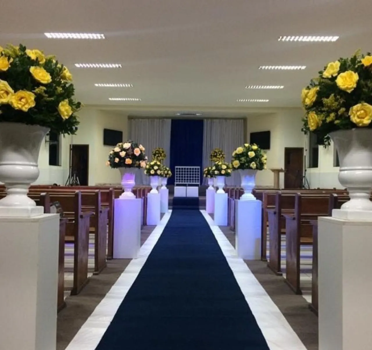 Tapete azul Passadeira Casamento ALUGUEL