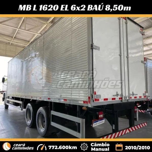 MB L 1620 6x2 2010/2010 Baú 8,50m - Foto 6