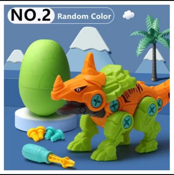 Brinquedo De Montar Dinossauro Com Ovo Educativo Criativo