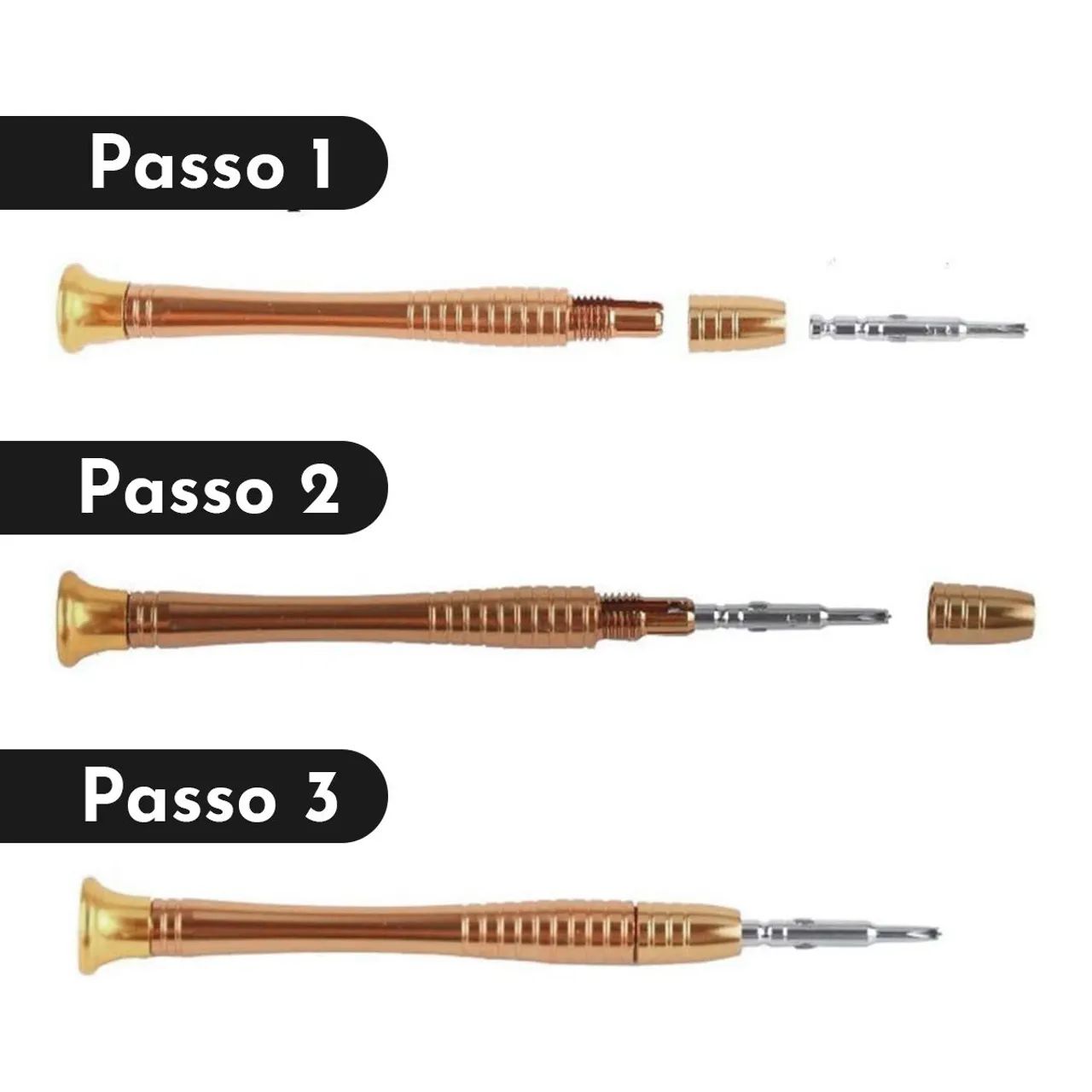 Jogo De Chaves De Precisão 25 Peças Aço Manutenção Celular Eletrônicos Notebook  - Foto 5