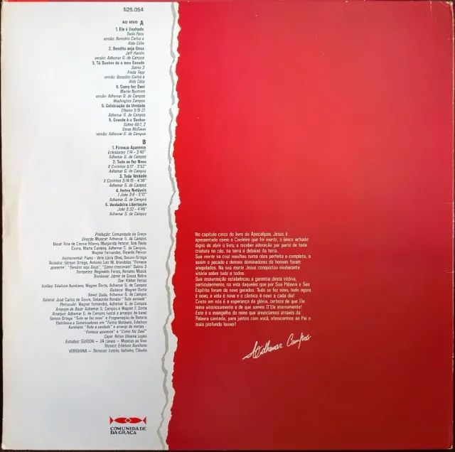 Lp Disco De Vinil Gospel Evangélico Comunidade Da Graça - Tudo se fez novo - com encarte - Foto 2
