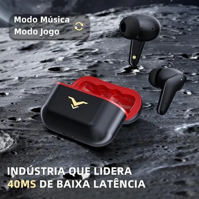 Fones De Ouvido Hero3 Sem Fio Bt Com 4 Microfones Preto - Foto 2