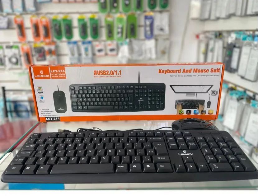 Teclado e Mouse USB- ENTREGA A DOMICÍLIO 