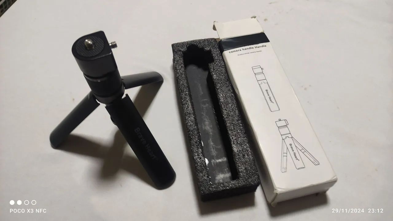 bullt time . Para camera insta 360x 3- Mini Tripé Dobrável - Foto 2