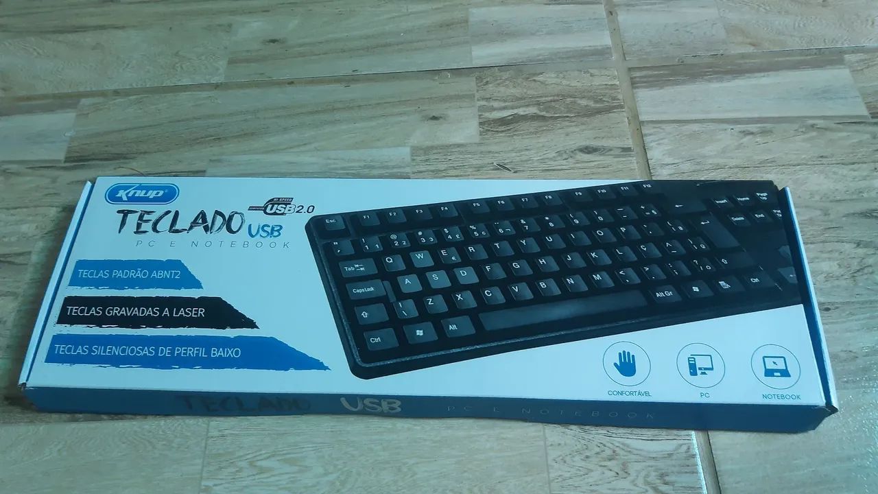 teclado USB com fio - já é o menor preço - Foto 2
