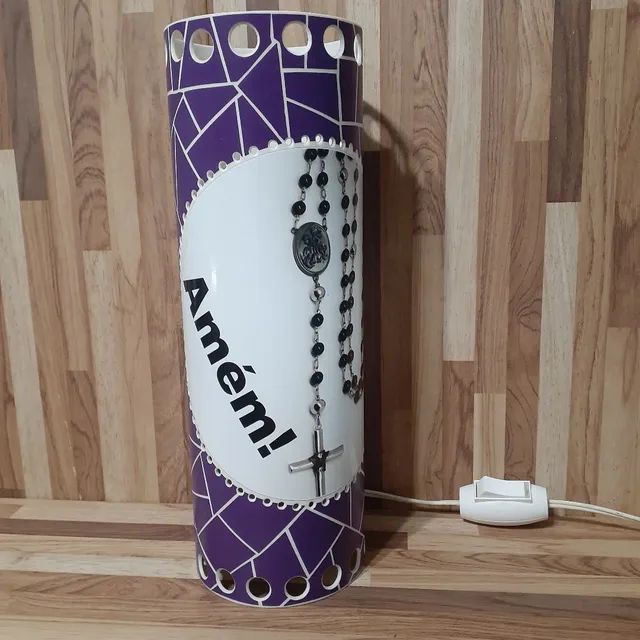 Luminária Religiosa PVC com lâmpada - Foto 2