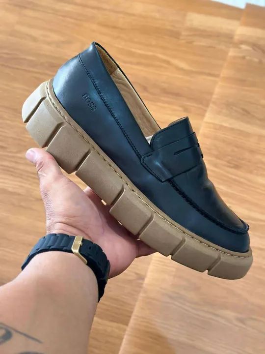 Sapato todo fechado boss casual Masculino Boss - Preto