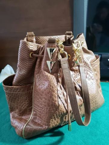 Bolsa Carmen Steffens de couro texturizado - Foto 3