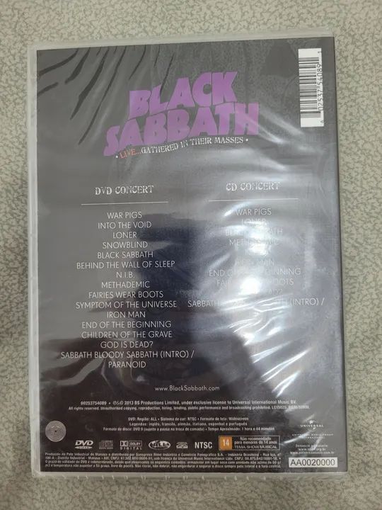 DVD e CD Black Sabbath Live Gathered in Their Masses (lacrado) - Foto 2