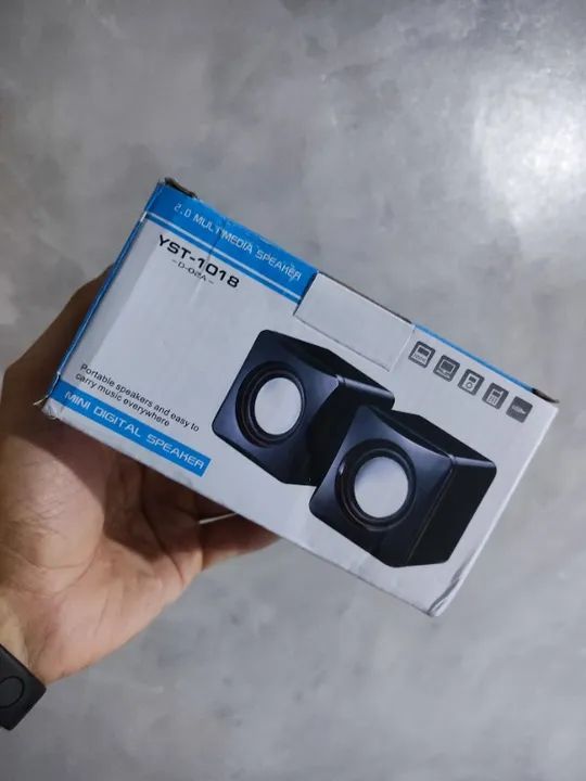 Caixa de Som Mini Digital Speaker 5W - Computador e Notebook YST-1018 - Nova - Foto 2