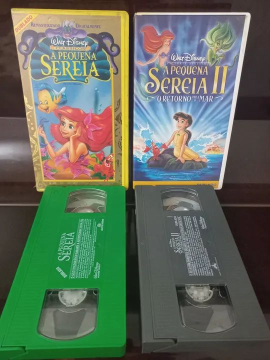 2 fitas vhs Disney A Pequena Sereia  - Foto 2