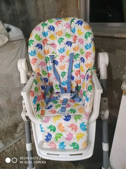 Cadeira Cadeirao Alimentação Bebe Cherry Baby Style Azul