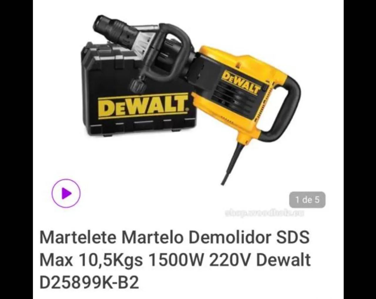 Martelete demolidor sdd max 10,5kg 