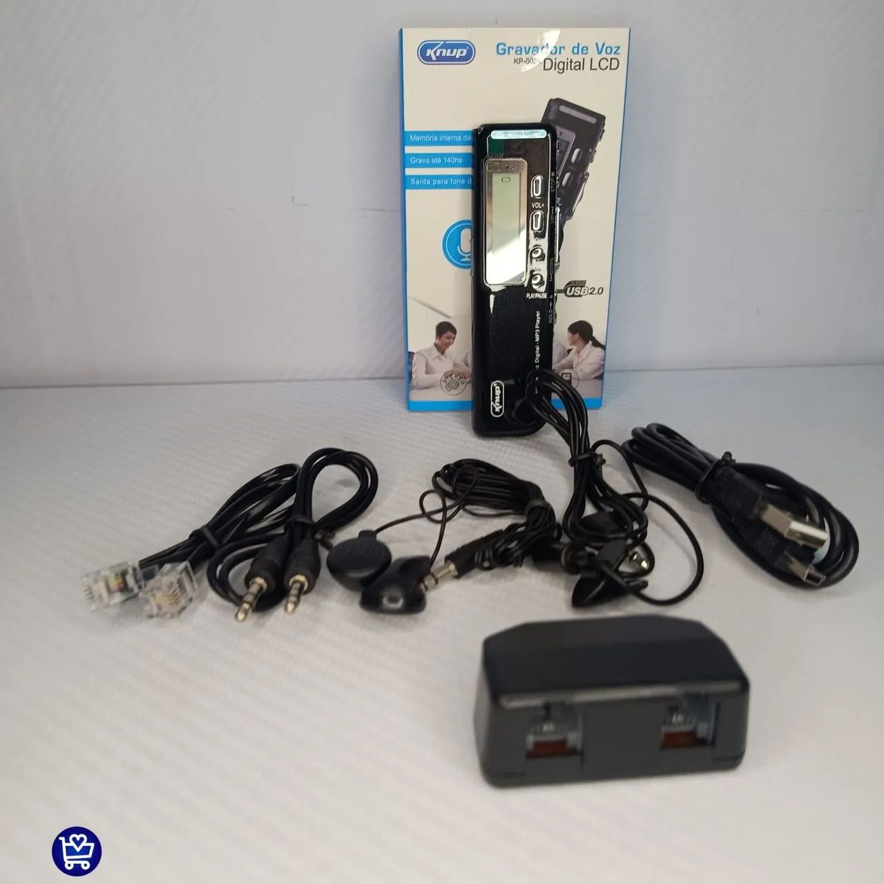 Gravador de Voz Digital LCD Knup KP-8004 - Foto 2