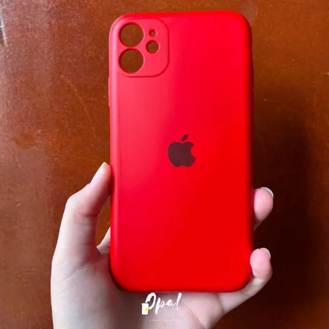 Capinha Iphone 11 / XR - Lisa Preta, Vermelha e Verde - Foto 3