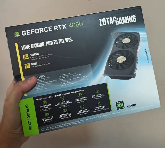 RTX 4060 8Gb OC Zotac  nova lacrada com NF e 2 anos de garantia, aceito cartão - Foto 2