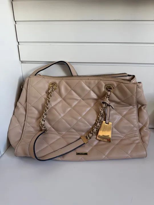Bolsa de ombro feminina bege - Foto 2