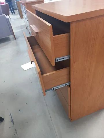 Comodac4 gavetas rustico puchador em MDF  - Foto 2