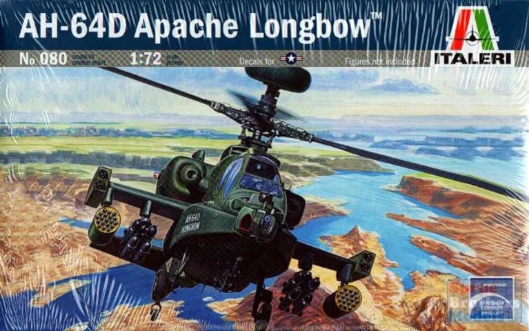 HELICOPTERO AH-64D APACHE LONGBOW [Italeri] 1:72 - Plastimodelismo [novo]
