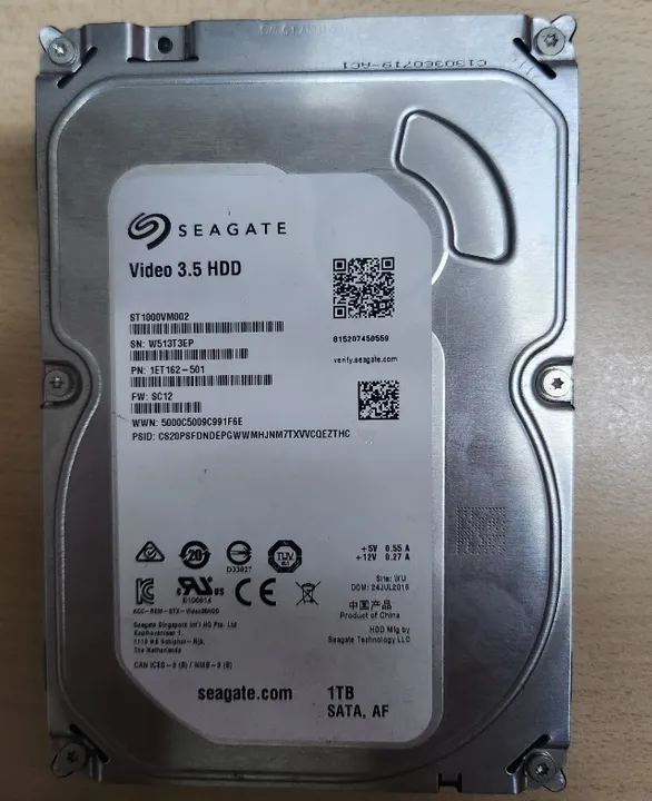 Seagate ST1000VM002 - Pipeline HD ST1000VM002 - Hard drive - 1 TB - internal - 3.5 - SATA 6Gb/s - 5900 rpm - buffer: 64 MB
