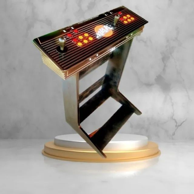 CONTROLE ARCADE COM BASE - CONECTE DIRETO NA TV E JOGUE COM ESTILO! - Foto 2