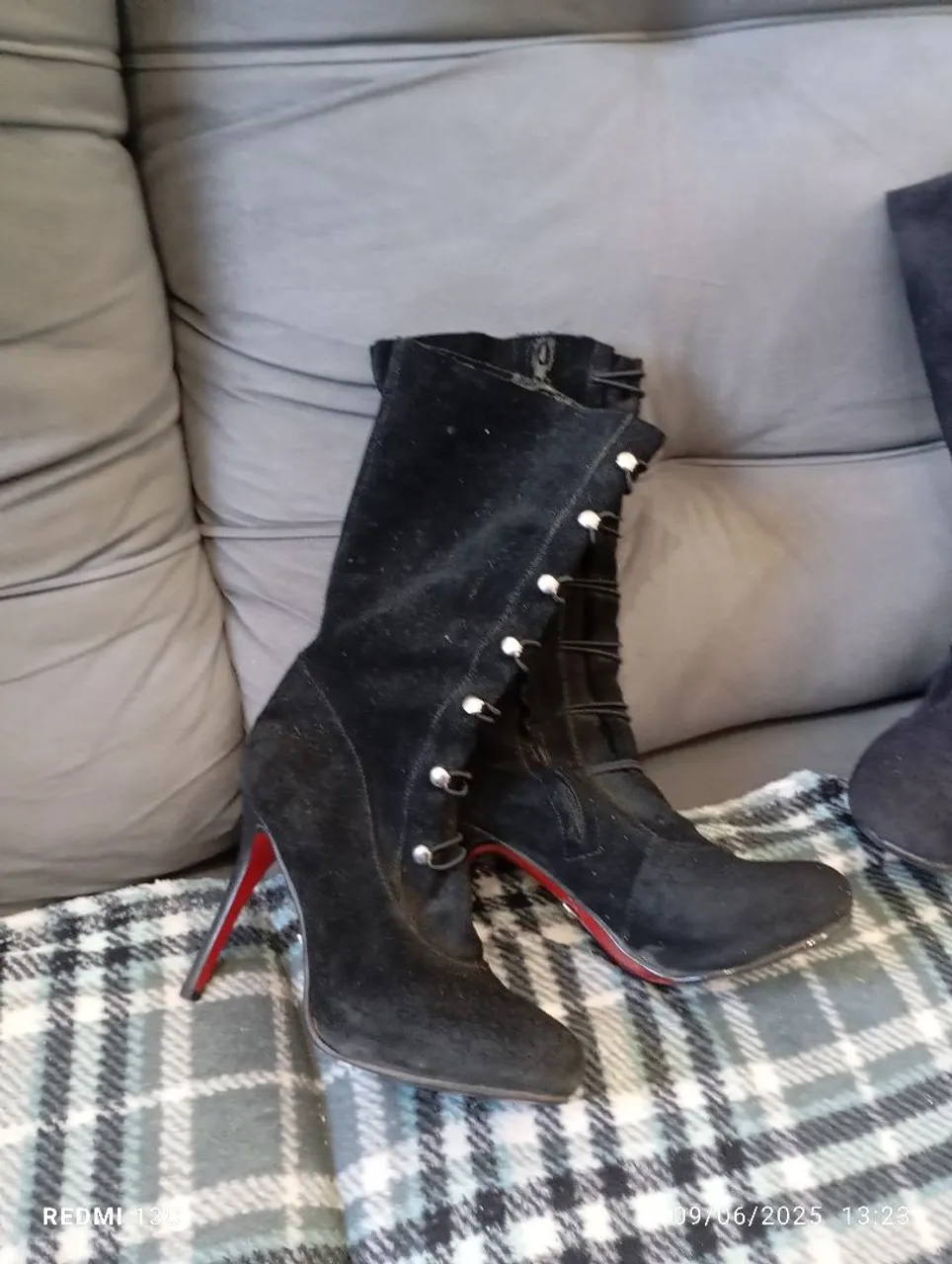 Botas de salto alto pretas