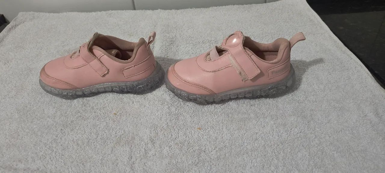 Tênis Pampili 26 Rosa com LED - Foto 2