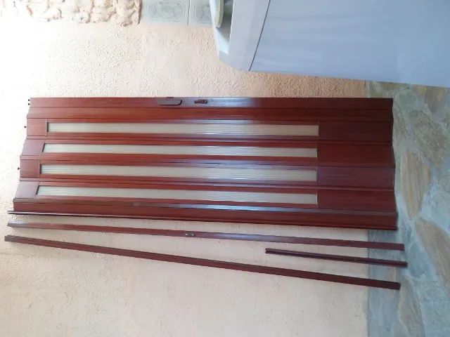 porta sanfonada translucida mogno  - Foto 3