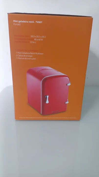 Mini Geladeira Multilaser Vermelha - Foto 5