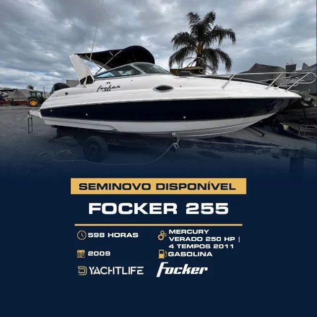 Lancha Focker 255 - Ano 2009
