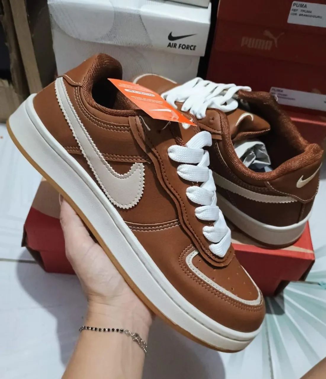 Tênis Masculino Tenis Marrom Skate Tênis Masculinos Vintage Marrom