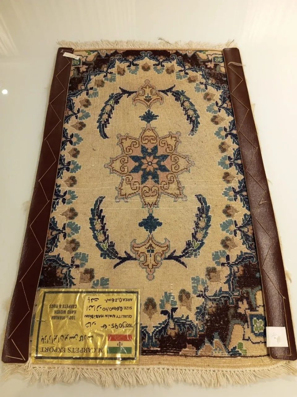 Tapete persa Nain Habibian original para oração.  - Foto 3