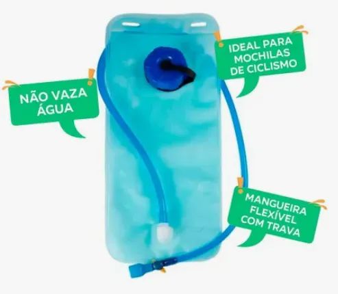 Refil Reservatório De Água 2l P/ Mochila Hidratação Corrida Bike Bicicleta Camelbak Z1182 - Foto 2