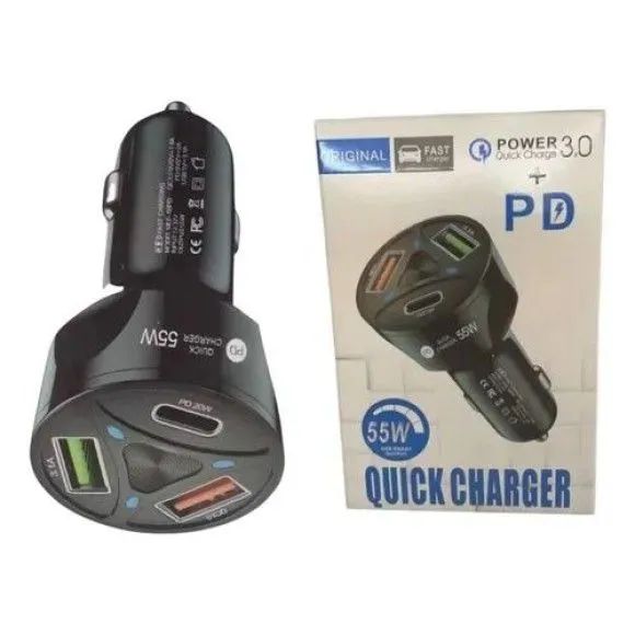 Carregador Veicular USB/USB-C 20W Rápido - Foto 5